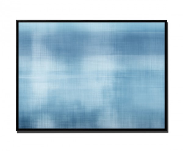 Paul Sinus Art 105x75cm Leinwandbild Petrol Abstrakt Hintergrund Linien