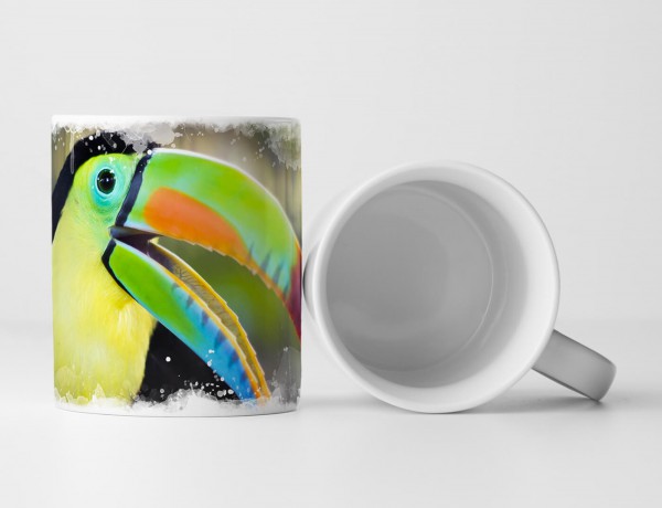 Paul Sinus Art Tasse Geschenk Tierfotografie – Fröhlicher Tukan