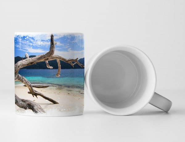 Paul Sinus Art Tasse Geschenk Inselbild – Strand