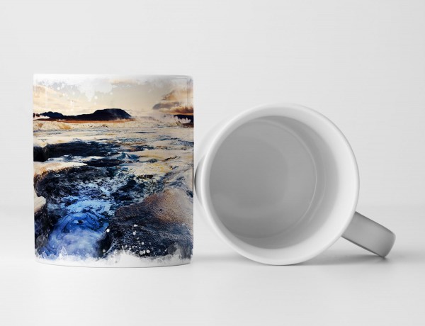 Paul Sinus Art Tasse Geschenk Landschaftsfotografie – Wilder Fjord