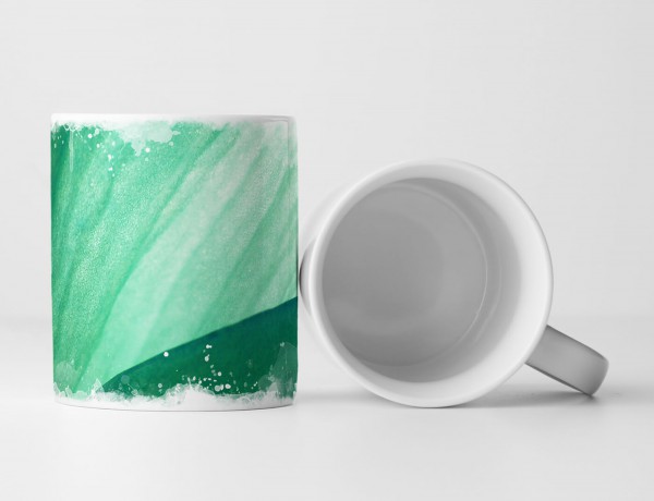 Paul Sinus Art Tasse Geschenk Künstlerische Fotografie – Jadefarbene Blätter