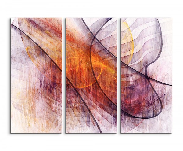 Paul Sinus Art 130x90cm Wandbild Abstrakt 1423 -3x90x40cm