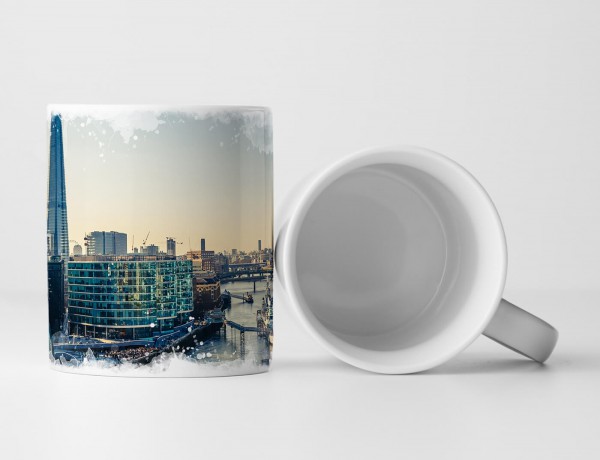 Paul Sinus Art Tasse Geschenk Urbane Fotografie – Themse in London Großbritannien