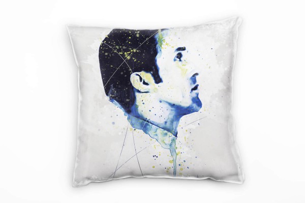 Paul Sinus Art Ryan Gosling II Deko Kissen Bezug 40x40cm für Couch Sofa Lounge Zierkissen