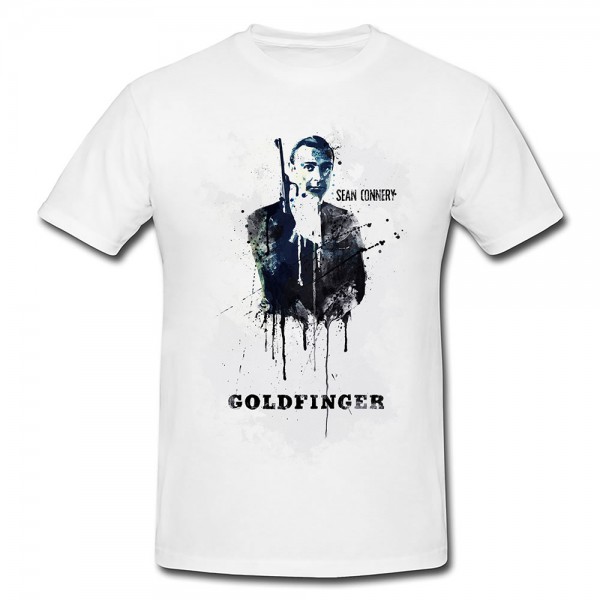 Paul Sinus Art Goldfinger Premium Herren und Damen T-Shirt Motiv aus Paul Sinus Aquarell