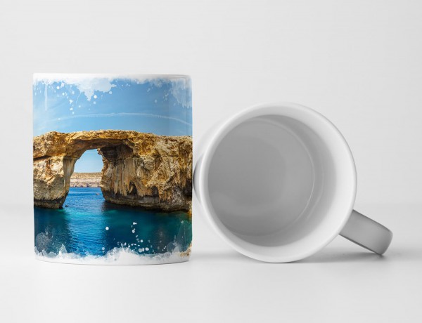 Paul Sinus Art Tasse Geschenk Landschaftsfotografie – Gozo Insel Malta