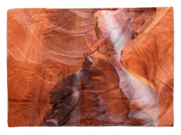 Paul Sinus Art Handtuch Strandhandtuch Saunatuch Kuscheldecke mit Fotomotiv Steinhöhle Sandste