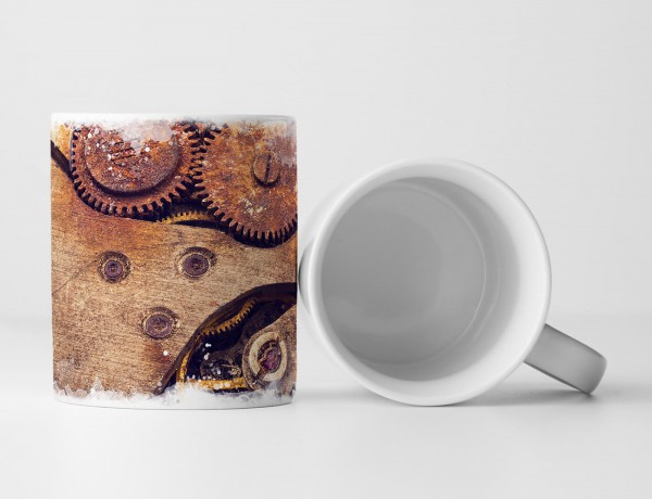 Paul Sinus Art Tasse Geschenk Künstlerische Fotografie – Altes Uhrenwerk