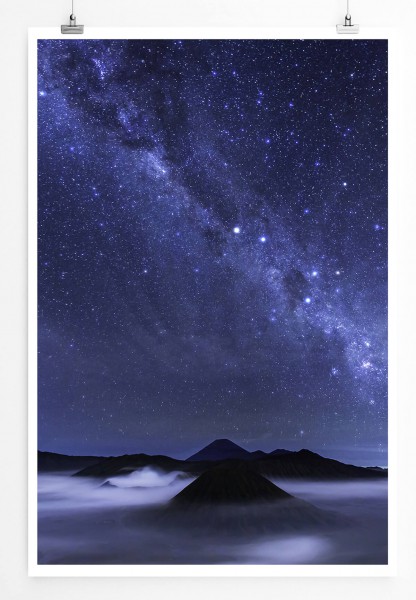 Paul Sinus Art Milchstraße Bromo Nationalpark Indonesien 60x90cm Poster