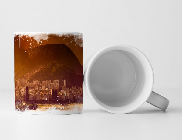 Paul Sinus Art Tasse Geschenk Landschaftsfotografie – Guanabara Bay Rio De Janeiro Brasilien