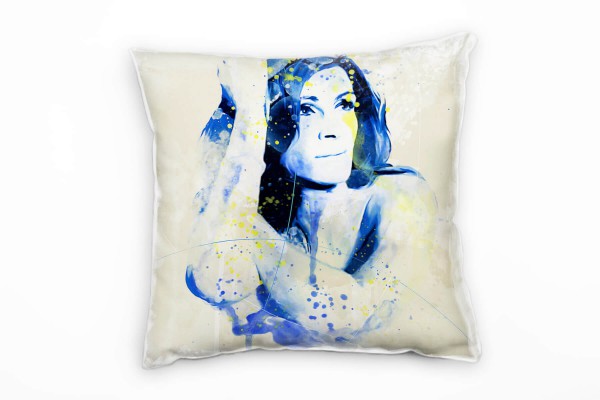 Paul Sinus Art Julia Roberts Deko Kissen Bezug 40x40cm für Couch Sofa Lounge Zierkissen