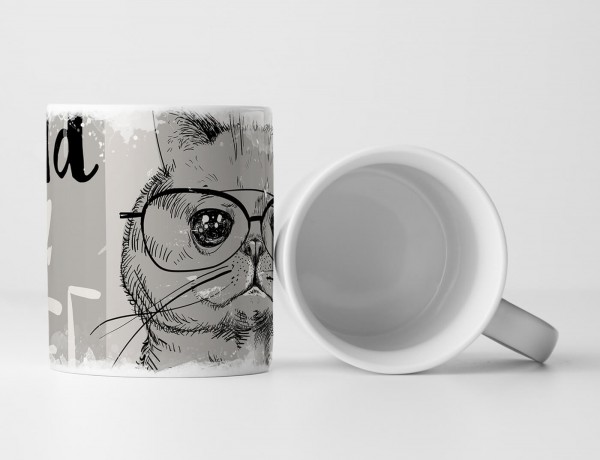 Paul Sinus Art EAU ZONE Motiv Spruch Tasse Geschenk