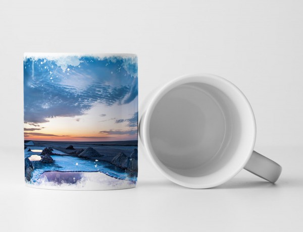 Paul Sinus Art Tasse Geschenk Landschaftsfotografie – Weite Landschaft im Morgengrauen