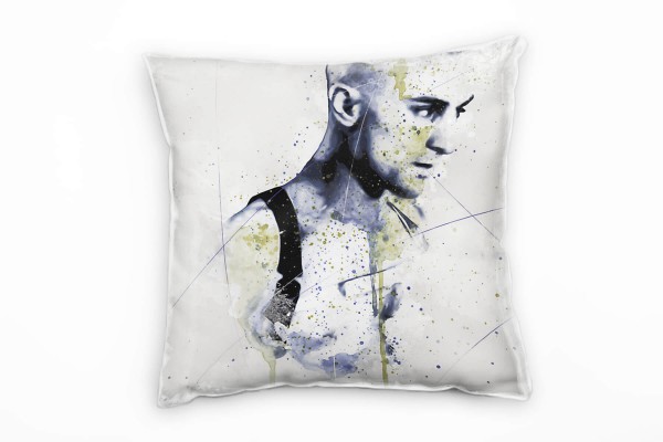 Paul Sinus Art Robert De Niro Taxi Deko Kissen Bezug 40x40cm für Couch Sofa Lounge Zierkissen