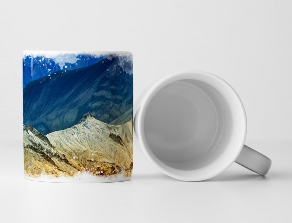 Paul Sinus Art Tasse Geschenk Naturfotografie – farbenfrohe Landschaft Indiens