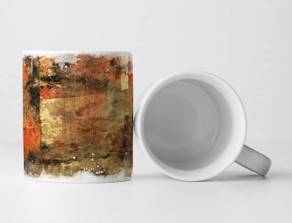 Paul Sinus Art Tasse Geschenk braun abstrakte Kunst