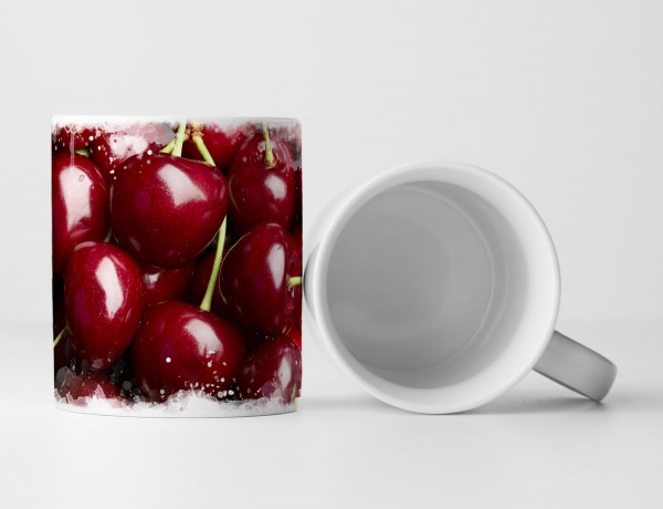 Paul Sinus Art Tasse Geschenk Food-Fotografie – Kirschen mit Stiehl