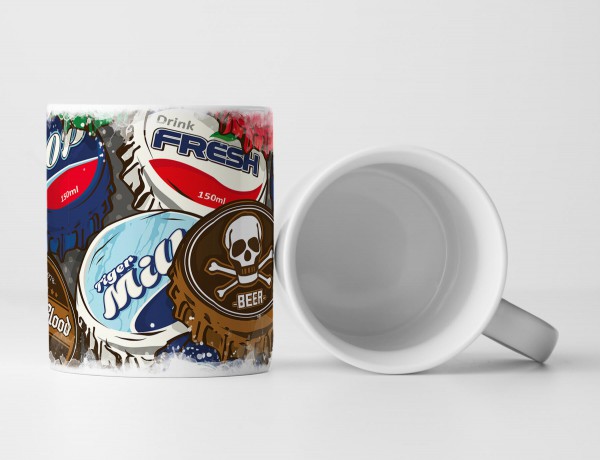 Paul Sinus Art Tasse Geschenk Retro – Klassische Bierdeckel