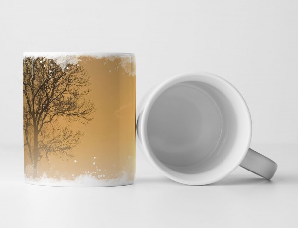 Paul Sinus Art Tasse Geschenk Landschaftsfotografie – Baum bei Sonnenaufgang