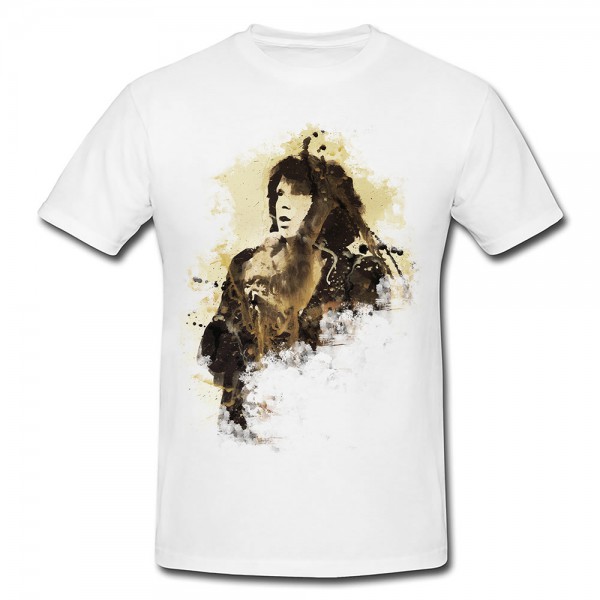 Paul Sinus Art Jim Morrison I Premium Herren und Damen T-Shirt Motiv aus Paul Sinus Aquarell