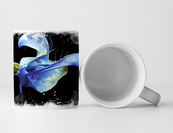 Paul Sinus Art Tasse Geschenk Künstlerische Fotografie – Fließendes Himmelblau