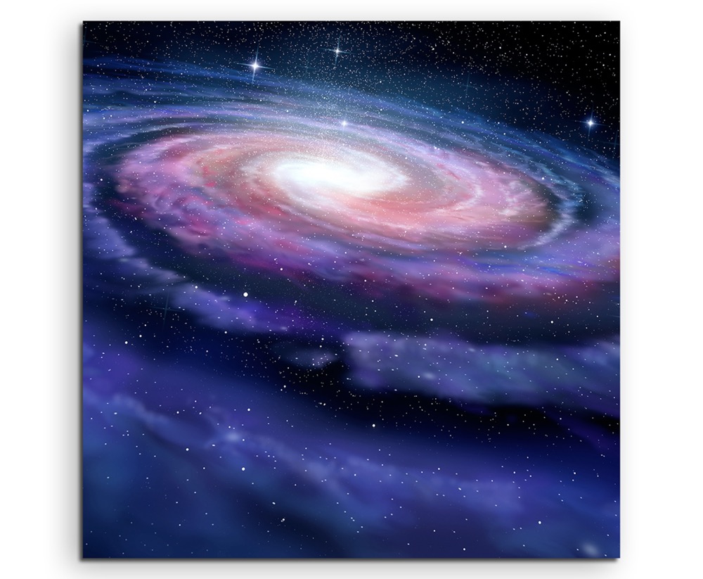 Illustration Spiralfoermige Galaxie auf Leinwand