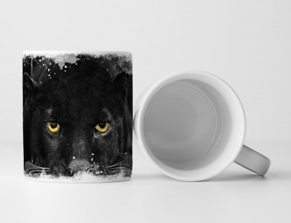 Paul Sinus Art Tasse Geschenk Tierfotografie – liegender Panther