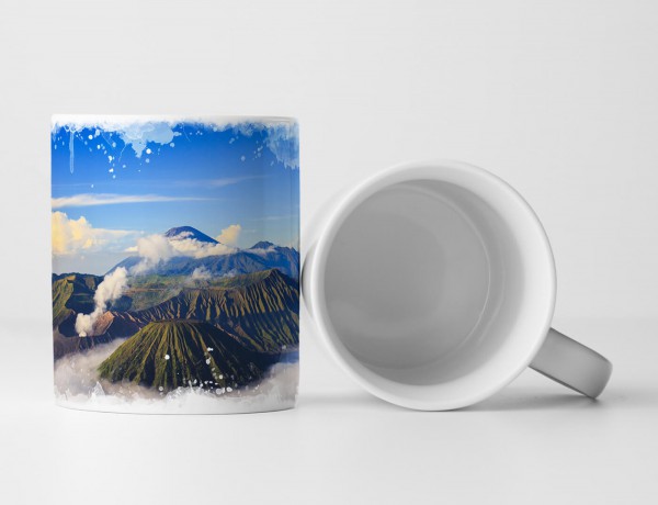 Paul Sinus Art Tasse Geschenk Landschaftsfotografie – Bromo Vulkan bei Sonnenaufgang Indonesien