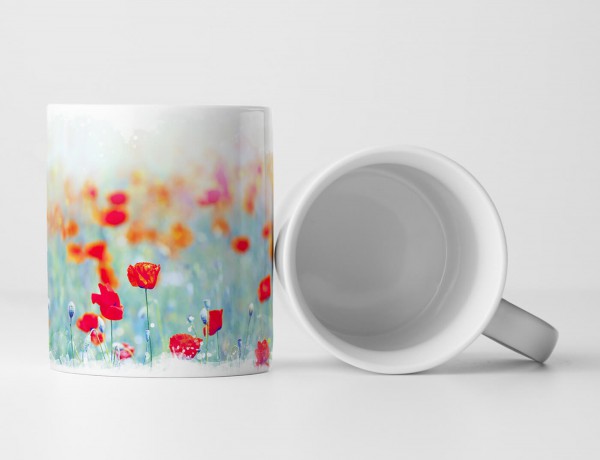 Paul Sinus Art Tasse Geschenk Künstlerische Fotografie – Strahlendes Mohnfeld