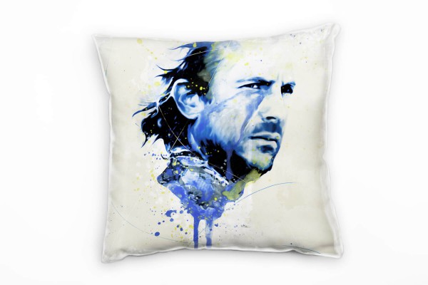 Paul Sinus Art Kevin Costner Deko Kissen Bezug 40x40cm für Couch Sofa Lounge Zierkissen