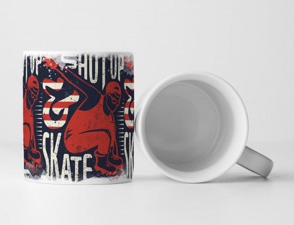 Paul Sinus Art EAU ZONE Motiv Spruch Tasse Geschenk