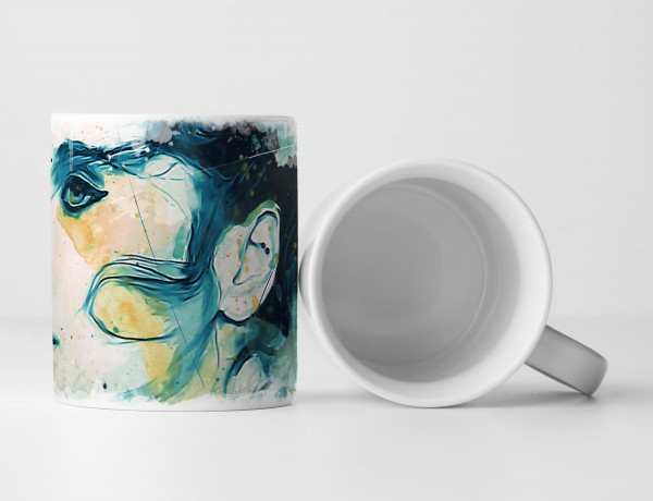 Paul Sinus Art Felicity Jones II Tasse als Geschenk, Design Sinus Art