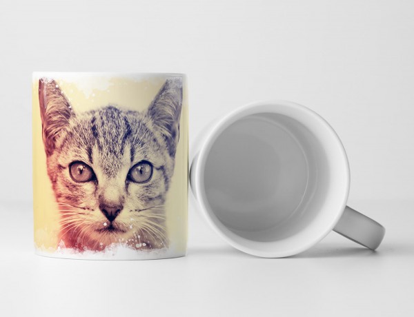 Paul Sinus Art Tasse Geschenk Tierfotografie – Porträt einer jungen Katze