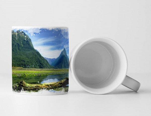 Paul Sinus Art Tasse Geschenk Landschaftsfotografie – Atemberaubende Mooslandschaft