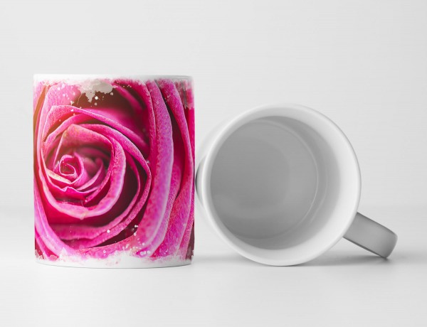 Paul Sinus Art Tasse Geschenk Macro Fotografie Rosenblüte