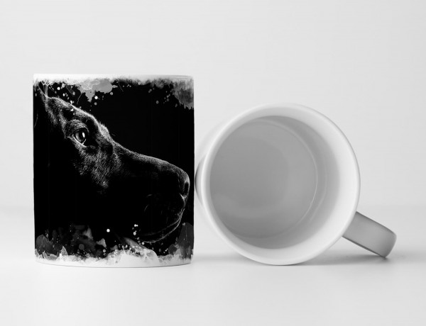 Paul Sinus Art Tasse Geschenk Tierfotografie – Männlicher Dobermann