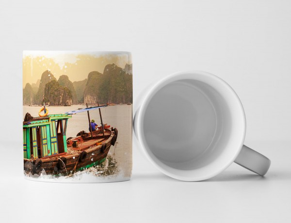 Paul Sinus Art Tasse Geschenk Landschaftsfotografie – Halong Bay in Vietnam