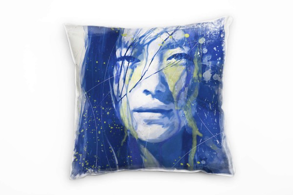 Paul Sinus Art Liu Wen Deko Kissen Bezug 40x40cm für Couch Sofa Lounge Zierkissen