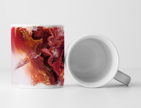 Paul Sinus Art Tasse Geschenk Künstlerische Fotografie – Rote Geode im Detail