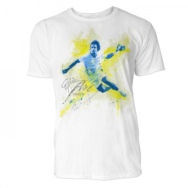 Paul Sinus Art Handball Sinus Art ® T-Shirt Crewneck Tee with Frontartwork