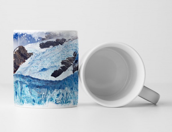 Paul Sinus Art Tasse Geschenk Landschaftsfotografie – Spegazzini Gletscher Patagonien Argentinien