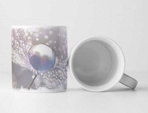 Paul Sinus Art Tasse Geschenk Fotografie – Pusteblume silbern schimmernd