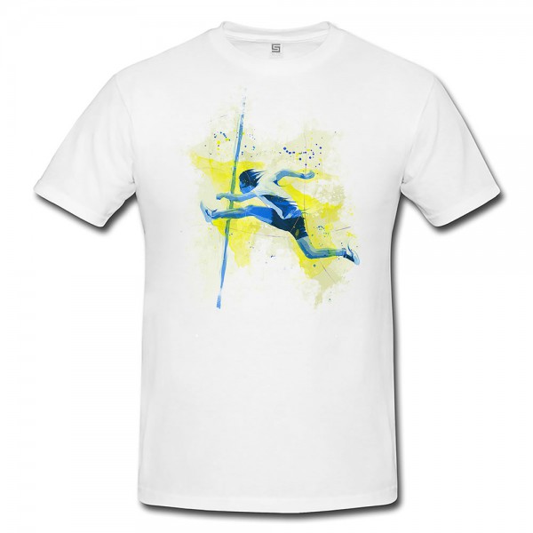 Paul Sinus Art Huerdenlauf I Premium Herren und Damen T-Shirt Motiv aus Paul Sinus Aquarell