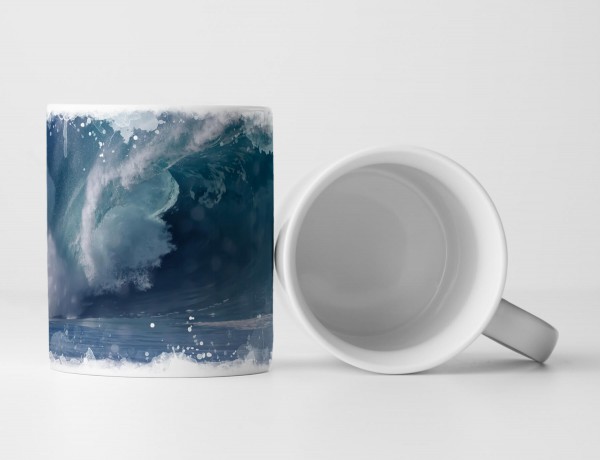 Paul Sinus Art Tasse Geschenk Riesige Wellen – Hawai Fotografie