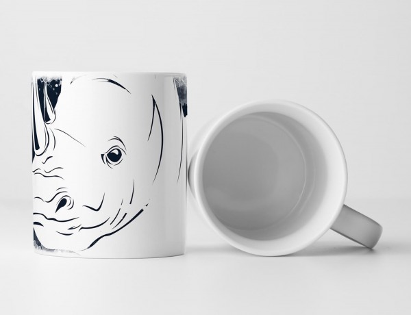 Paul Sinus Art EAU ZONE Motiv Spruch Tasse Geschenk