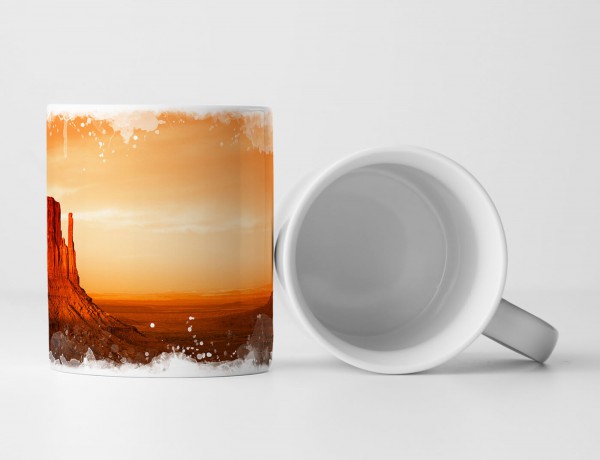 Paul Sinus Art Tasse Geschenk Landschaftsfotografie – Monument Valley bei Sonnenuntergang Utah USA