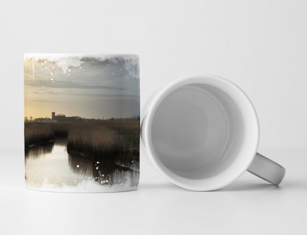 Paul Sinus Art Tasse Geschenk Landschaftsfotografie – Idyllische Landschaft in Dorset