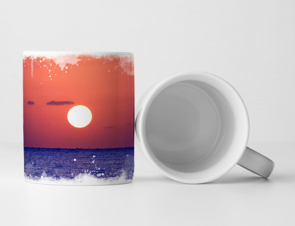 Paul Sinus Art Tasse Geschenk Aufgehende Sonne über dem Ozean