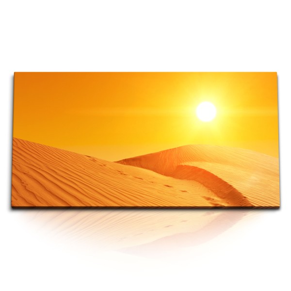 Paul Sinus Art Kunstdruck Bilder 120x60cm Wüste Sonne Sonnenschein Wüstenlandschaft Sand