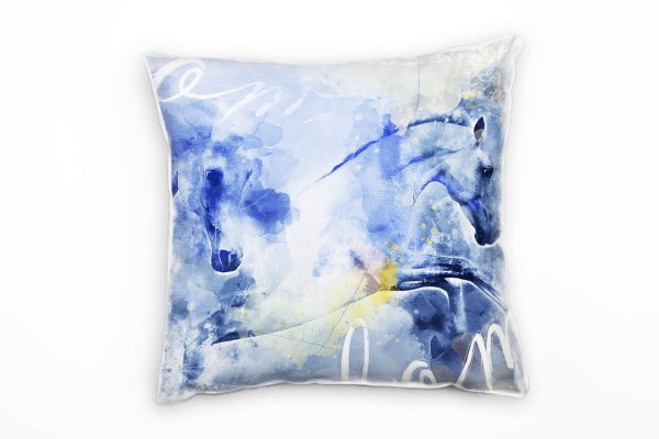 Paul Sinus Art Freedom Horses Deko Kissen Bezug 40x40cm für Couch Sofa Lounge Zierkissen